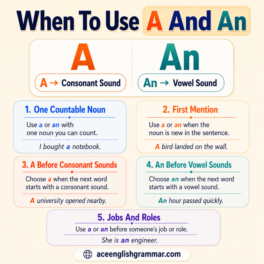 Articles In English Grammar: A, An, The, And No Article - AceEnglishGrammar