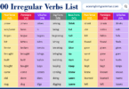200 Irregular Verbs