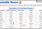 Countable Nouns: Definition, Rules and Examples