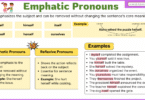 Emphatic Pronouns – Rules and Examples
